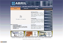 Tablet Screenshot of abrilcerramientos.com.ar